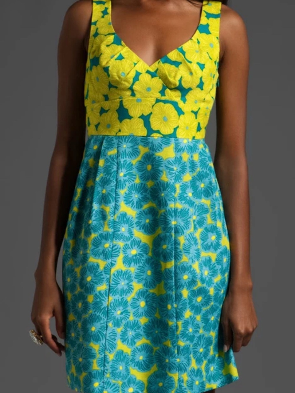 This is a Nanette Lepore "Girls Only" Silk Blend Mini Dress